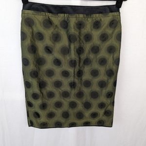 Vera Wang Lavender Label Green and Black Skirt